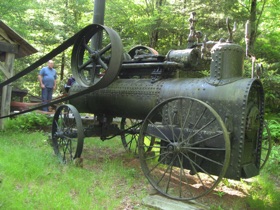 I try to imagine this machine rolling through the woods to get in place...