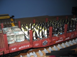 November 5.  Andy's penguin and ice car.