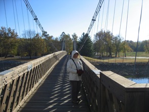 We take a walk across this neat suspension bridge.