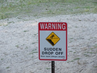 August 5.  It was not nearly as dangerous as the sign would indicate.