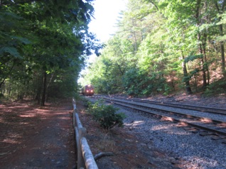 A side benefit is that the trail around Walden Pond comes close to the commuter rail.