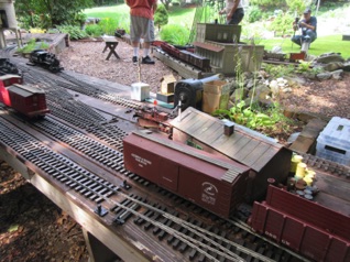 I am pleased to see my boxcar that I donated to Bob McCown on the layout, in Burke yard.