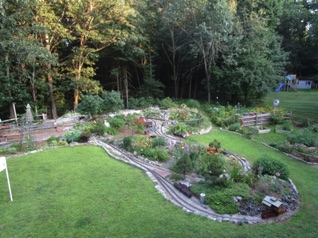 Here's a shot of the layout that I took from the deck.