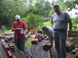 September 15.  These guys were getting started in Burke Yard: Doug, Jon and Al.