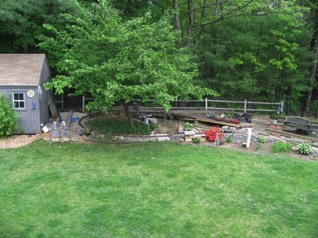 The left side as seen from the deck.