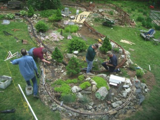 Jean took this shot through the window giving a great overhead view of what we were working on in the previous shot.